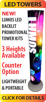 Lumos Backlit Trade Show Tower Promo